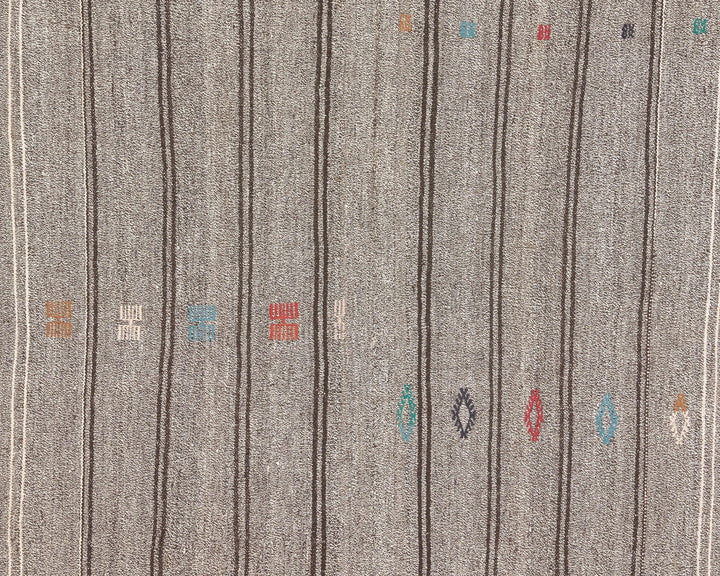 Gray Kilim Rug 6' 3" x 8' 4" | No. VR91247