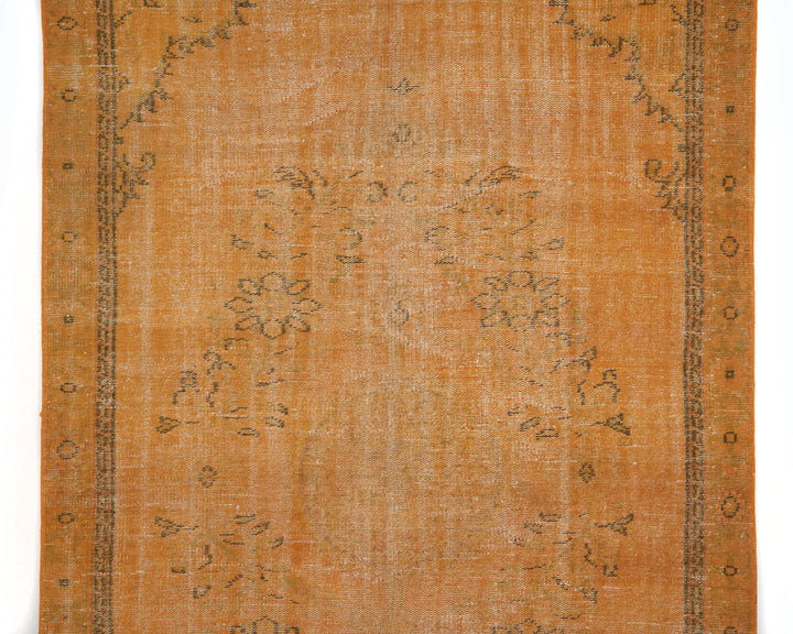 Orange Vintage Turkish Rug 5' 5" x 9' | No. VR47631