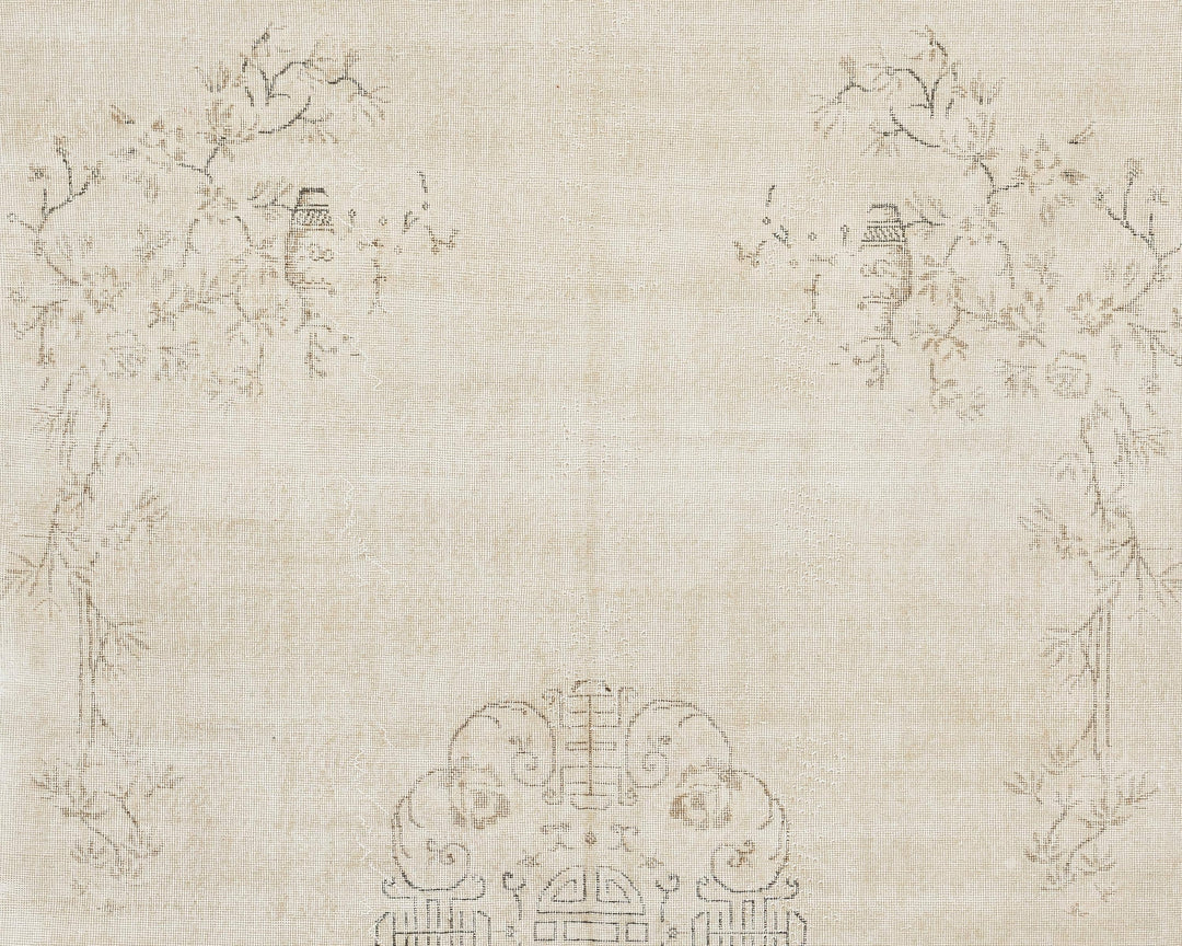 Neutral Oushak Rug 6' 7" x 10' 2" | No. VR32501