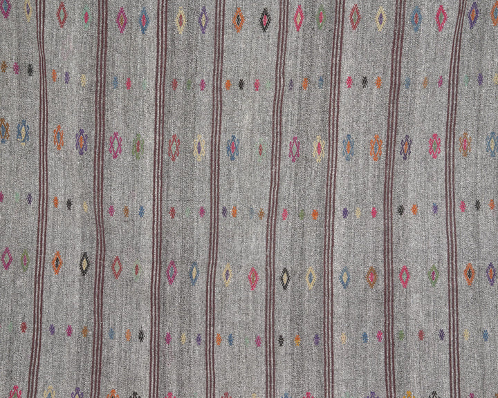 Gray Kilim Rug 7' 3" x 9' | No. VR42073