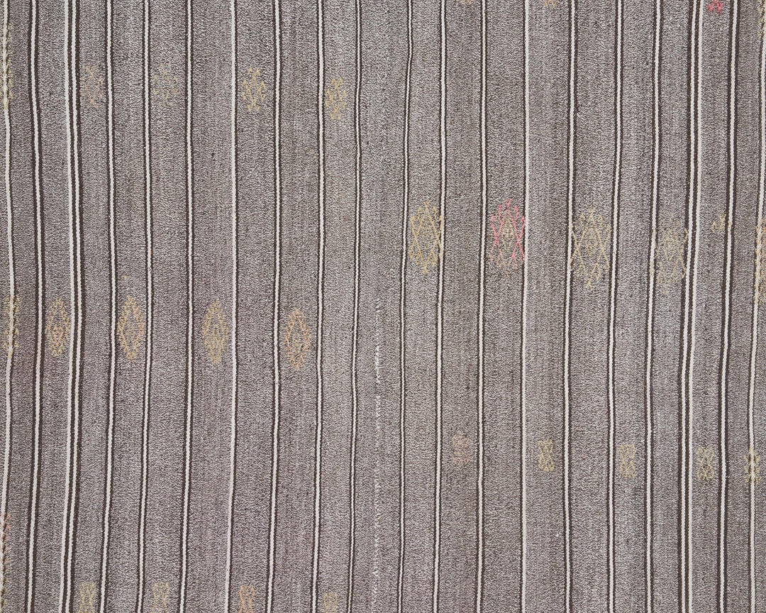 Gray Kilim Rug 5' 7" x 6' 8" | No. VR55564