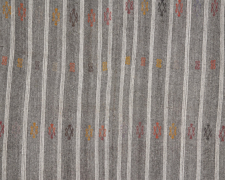Gray Kilim Rug 6' 2" x 7' 3" | No. VR97496