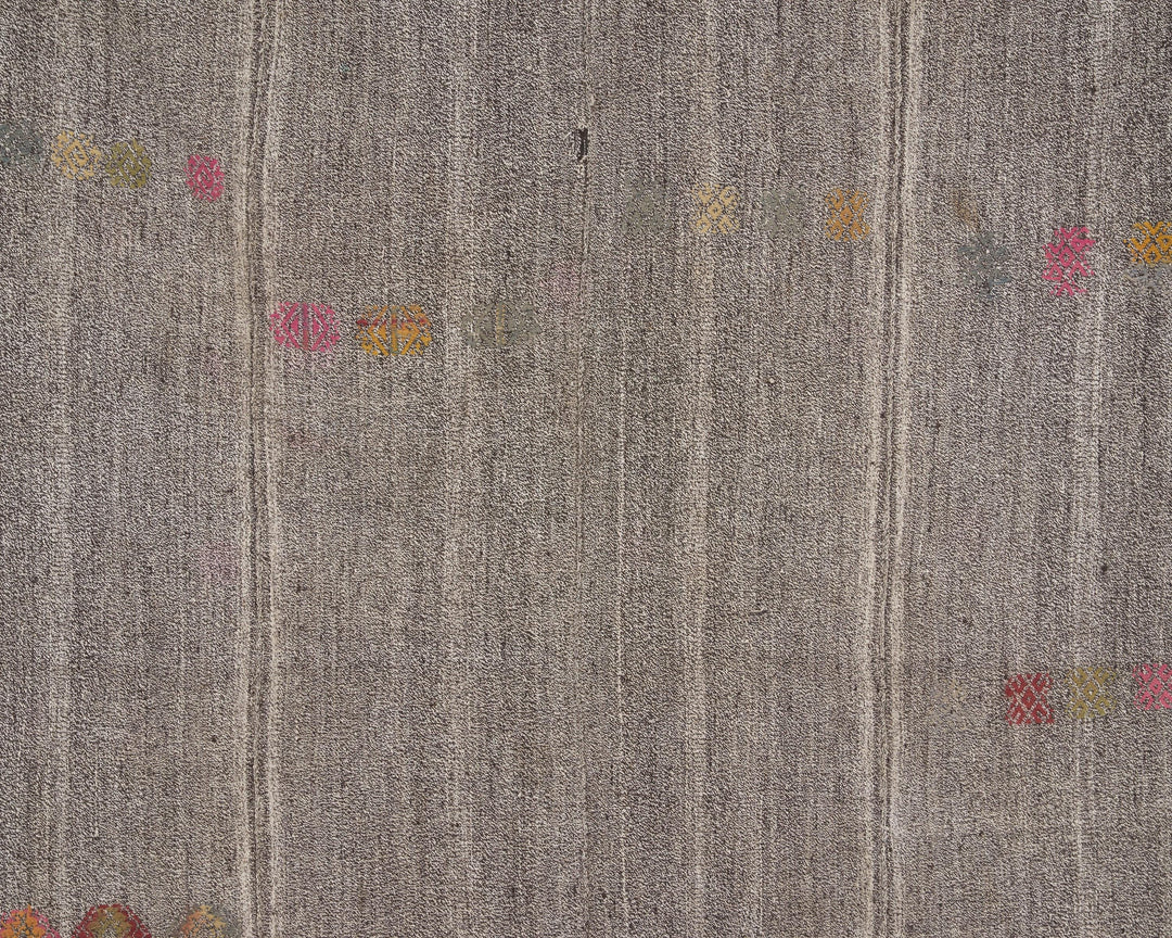 Gray Kilim Rug 6' 8" x 8' 6" | No. VR44216