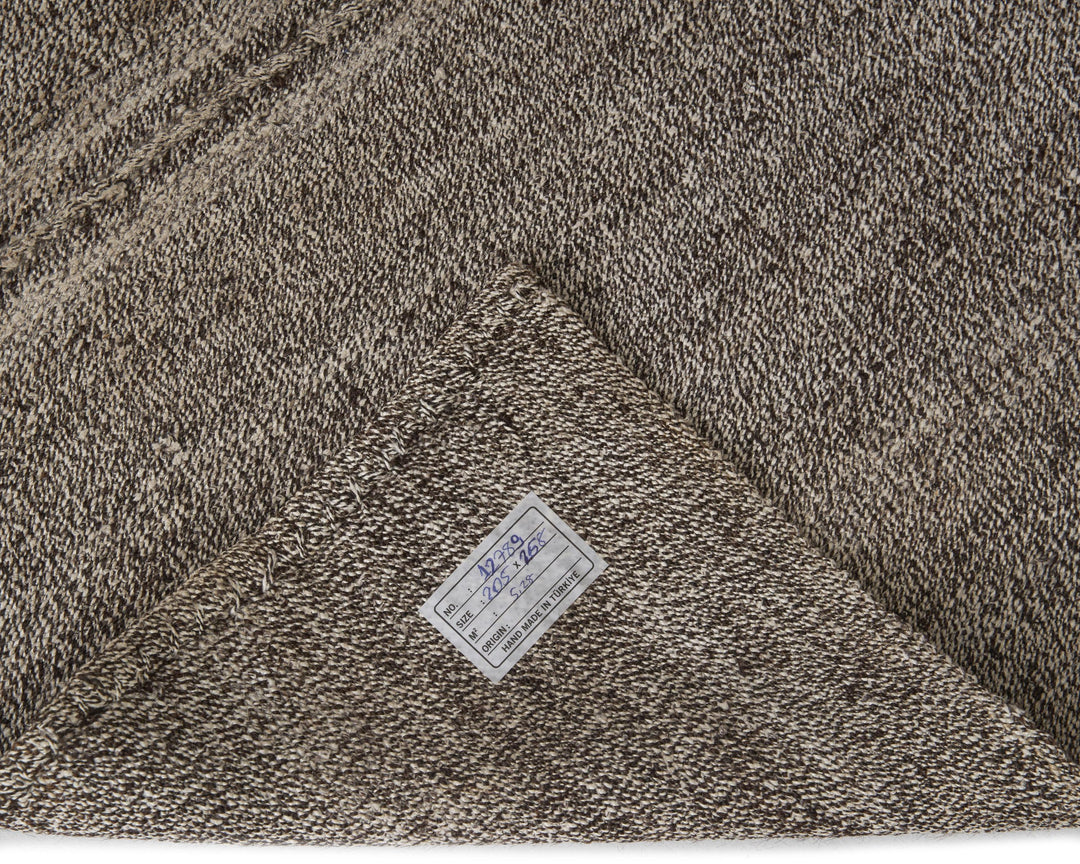 Gray Kilim Rug 6' 8" x 8' 6" | No. VR44216