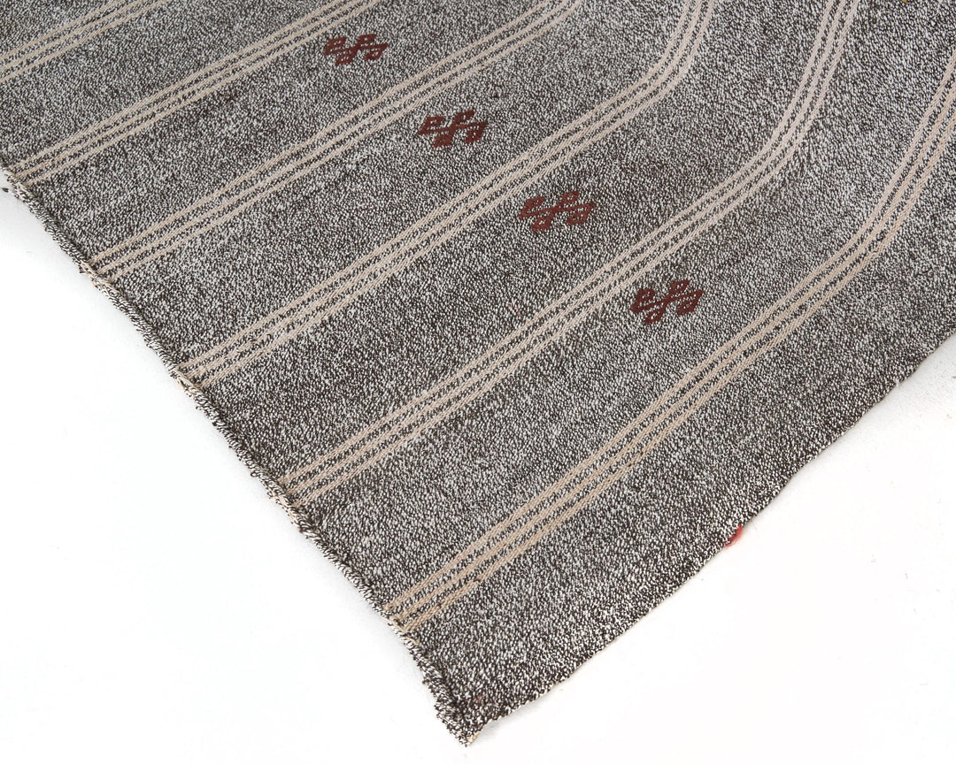Gray Kilim Rug 6' 11" x 8' 4" | No. VR58075