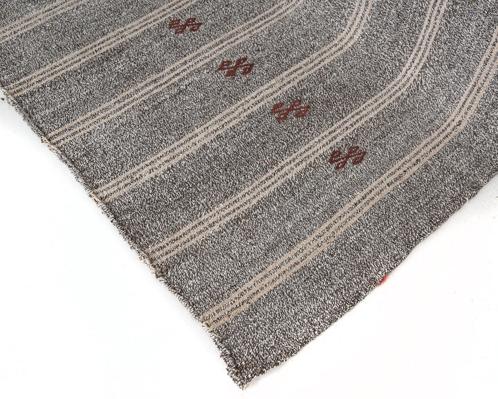 Gray Kilim Rug 6' 11" x 8' 4" | No. VR58075