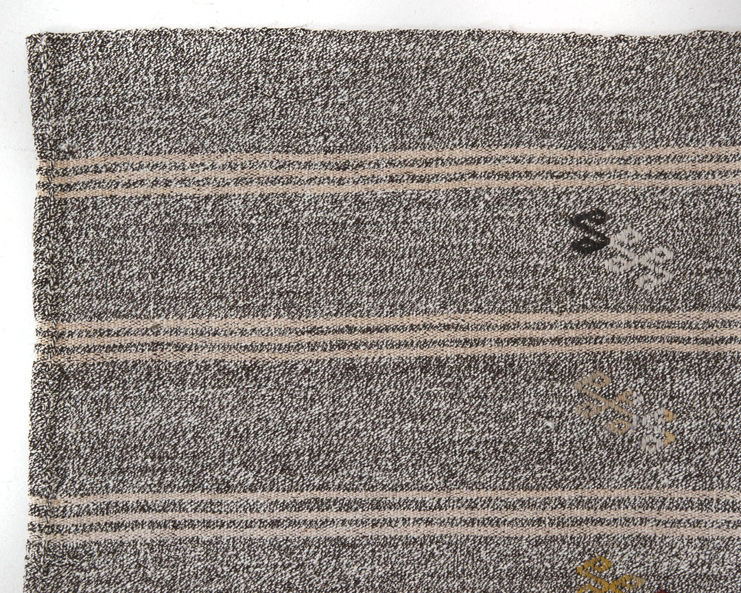 Gray Kilim Rug 6' 11" x 8' 4" | No. VR58075