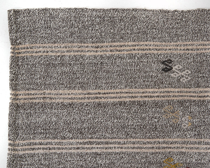 Gray Kilim Rug 6' 11" x 8' 4" | No. VR58075
