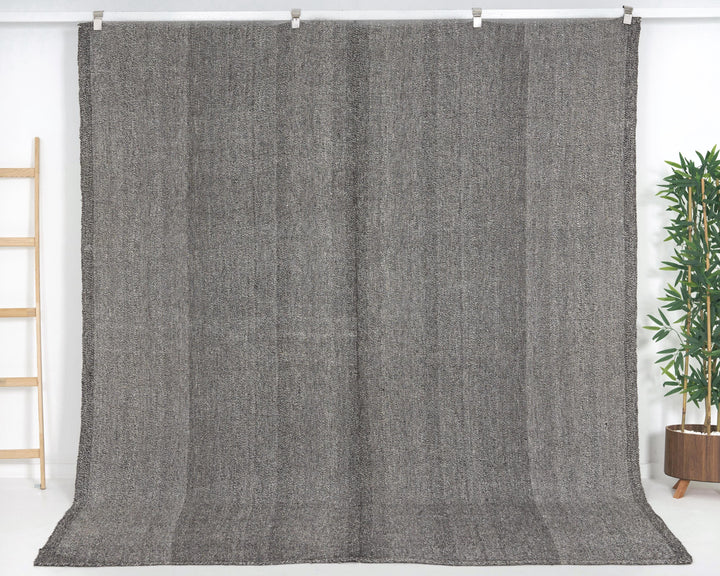 Gray Kilim Rug 7' 9" x 8' 10" | No. VR27152