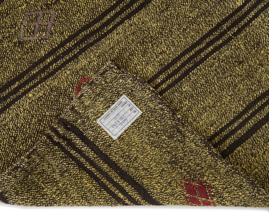 Yellow Kilim Rug 5' 7" x 8' 4" | No. VR61496