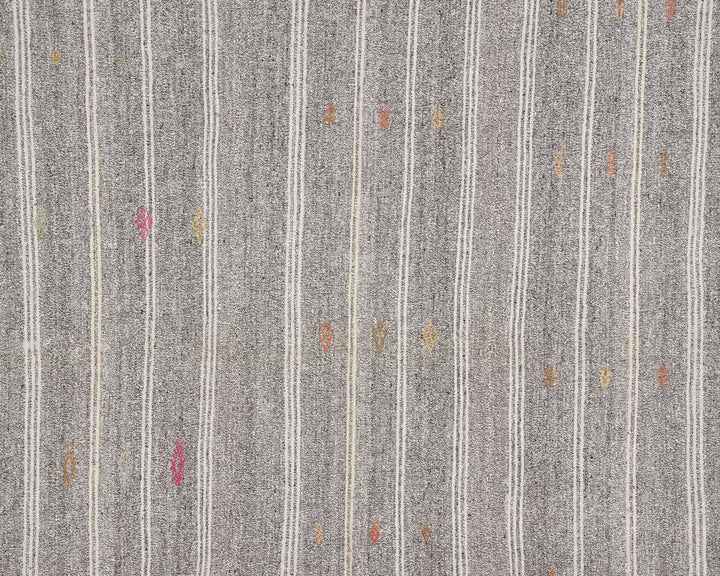 Gray Kilim Rug 7' 1" x 8' 4" | No. VR78175