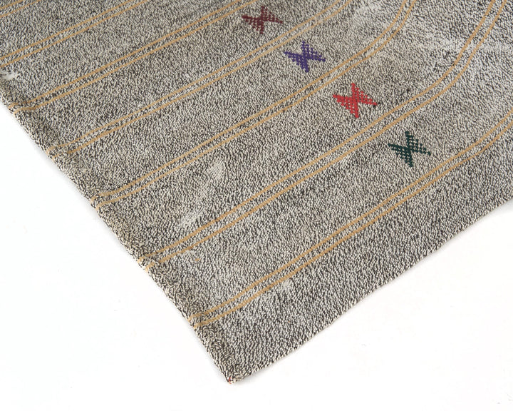 Gray Kilim Rug 5' 7" x 8' 6" | No. VR15060