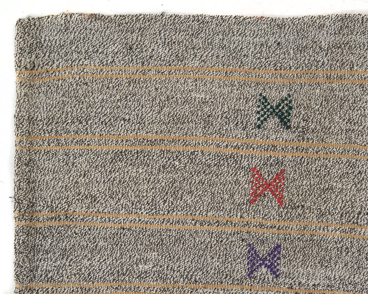 Gray Kilim Rug 5' 7" x 8' 6" | No. VR15060