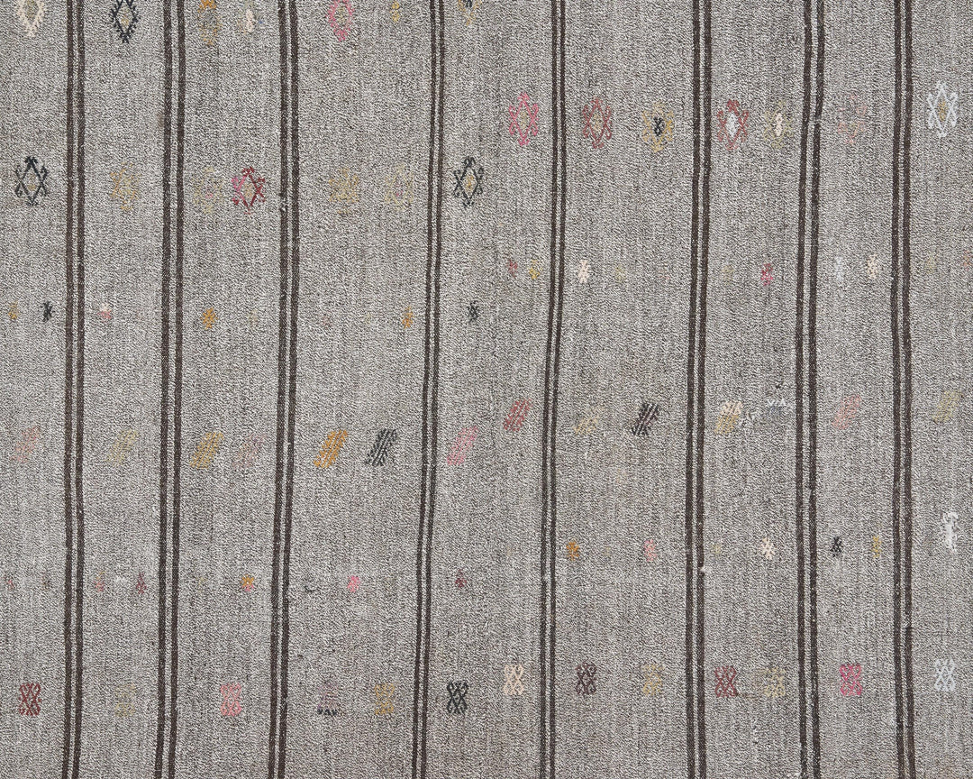 Gray Kilim Rug 6' x 9' 2" | No. VR99171