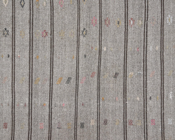 Gray Kilim Rug 6' x 9' 2" | No. VR99171