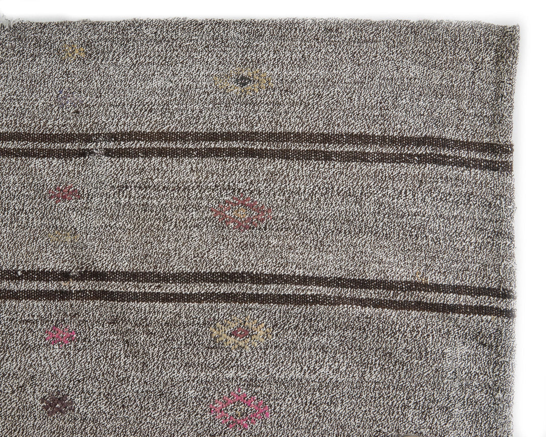 Gray Kilim Rug 6' x 9' 2" | No. VR99171