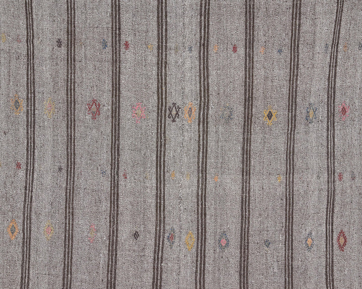 Gray Kilim Rug 6' 4" x 7' 2" | No. VR33773