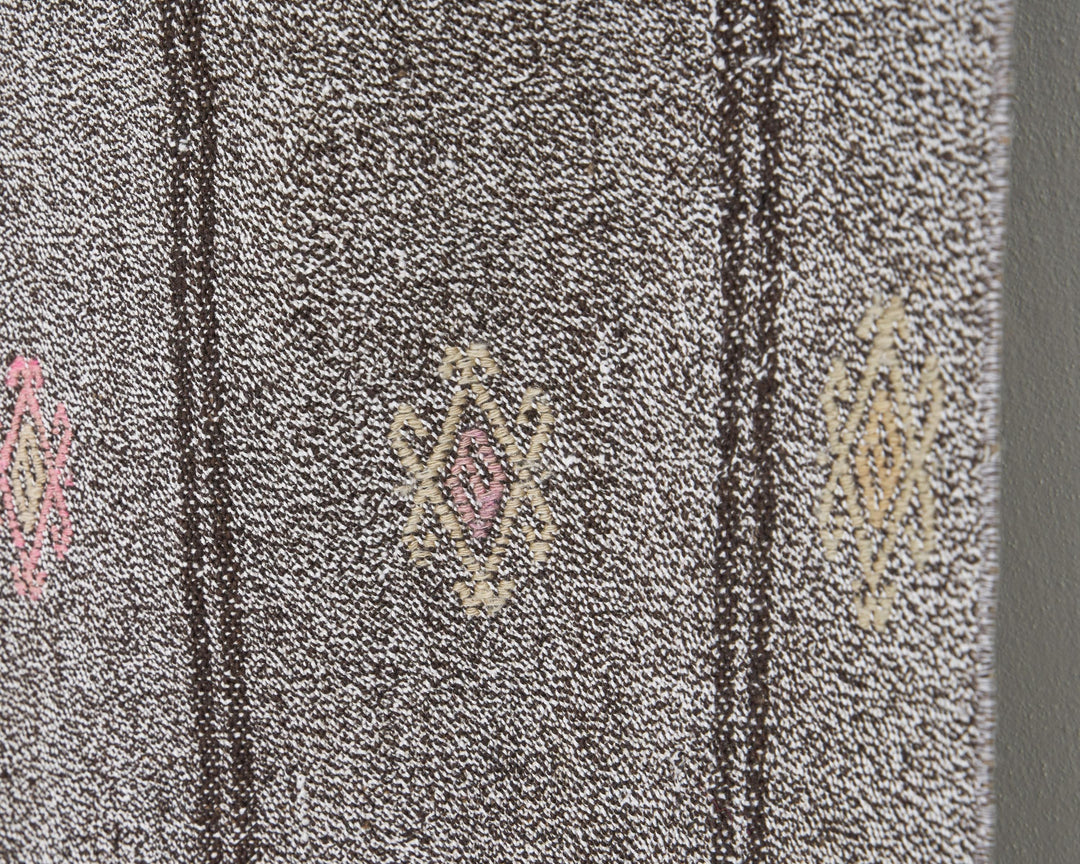 Gray Kilim Rug 6' 1" x 7' 2" | No. VR12592