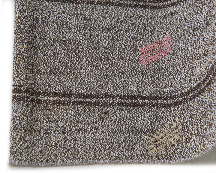 Gray Kilim Rug 6' 1" x 7' 2" | No. VR12592