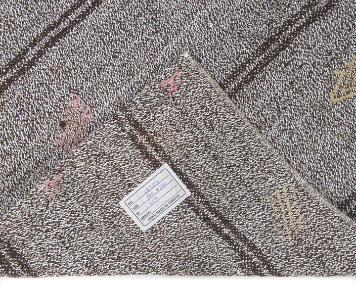 Gray Kilim Rug 6' 1" x 7' 2" | No. VR12592