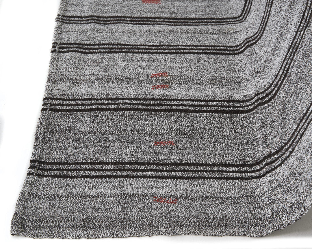 Gray Kilim Rug 5' 7" x 8' 6" | No. VR98043