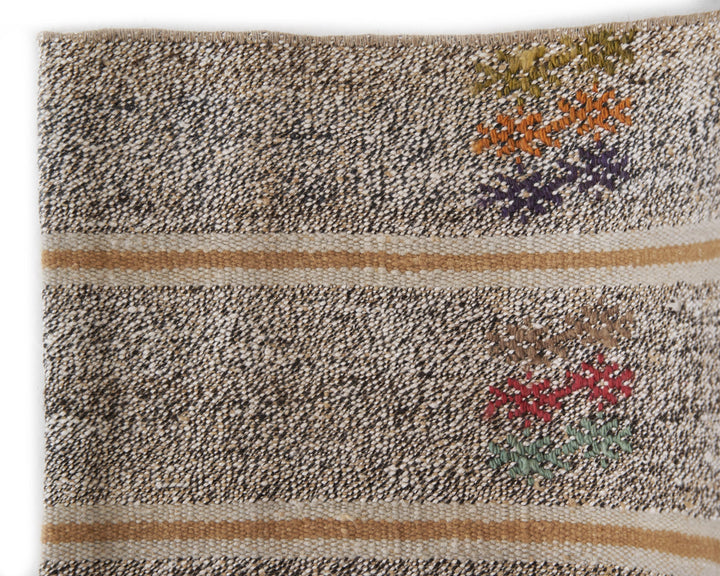 Gray Kilim Rug 3' 10" x 7' 2" | No. VR74700