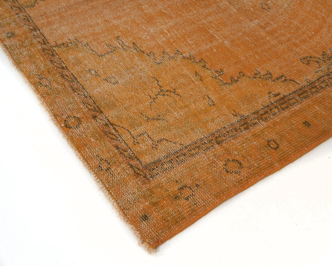 Orange Vintage Turkish Rug 5' 5" x 9' | No. VR47631