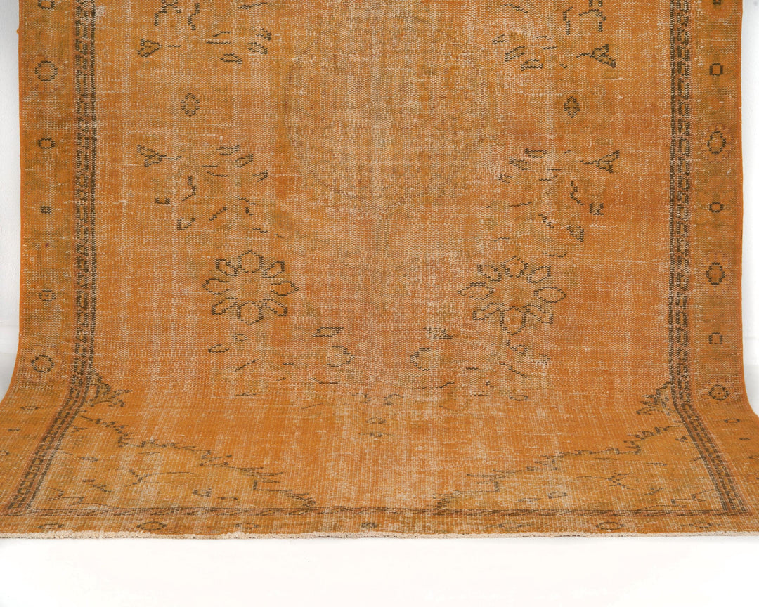 Orange Vintage Turkish Rug 5' 5" x 9' | No. VR47631