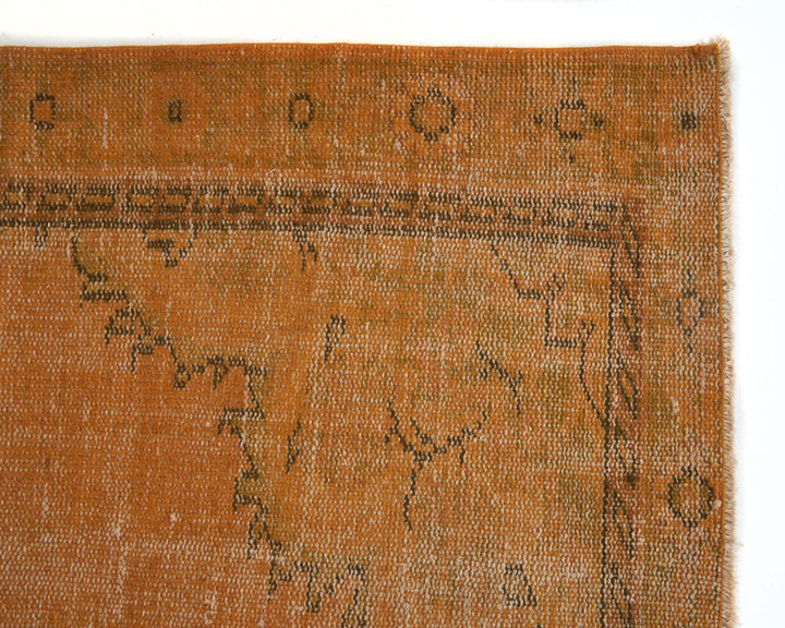 Orange Vintage Turkish Rug 5' 5" x 9' | No. VR47631