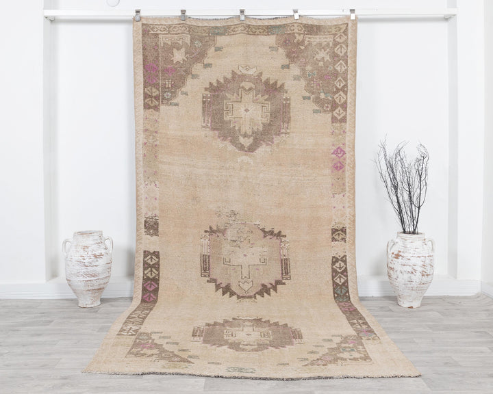 Faded Oushak Rug 5' 4" x 10' 8" | No. VR47332