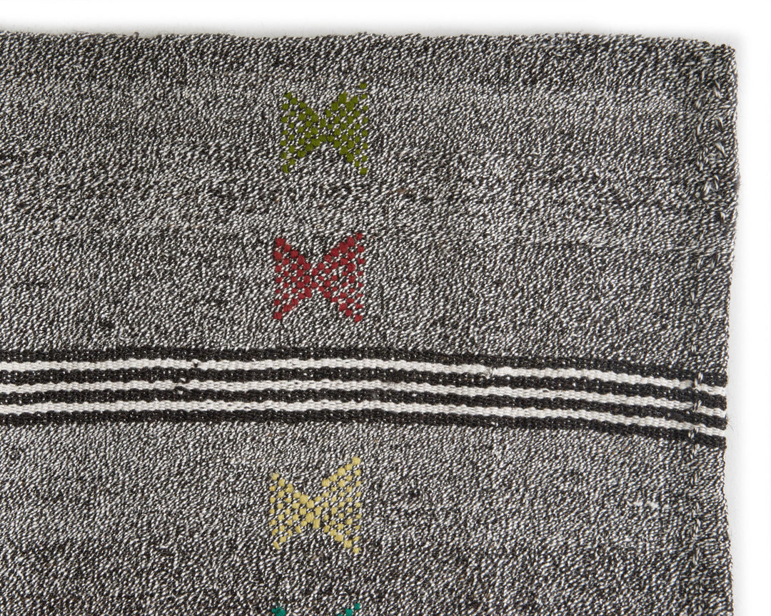Gray Kilim Rug 6' 5" x 8' | No. VR98727
