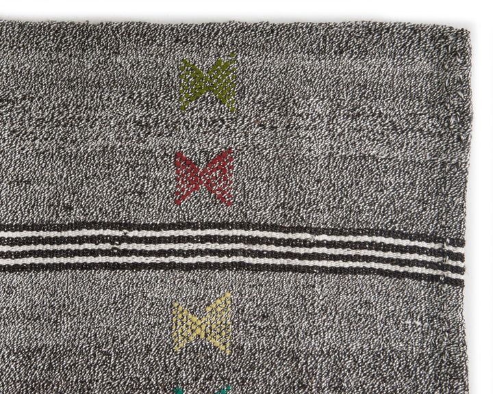 Gray Kilim Rug 6' 5" x 8' | No. VR98727