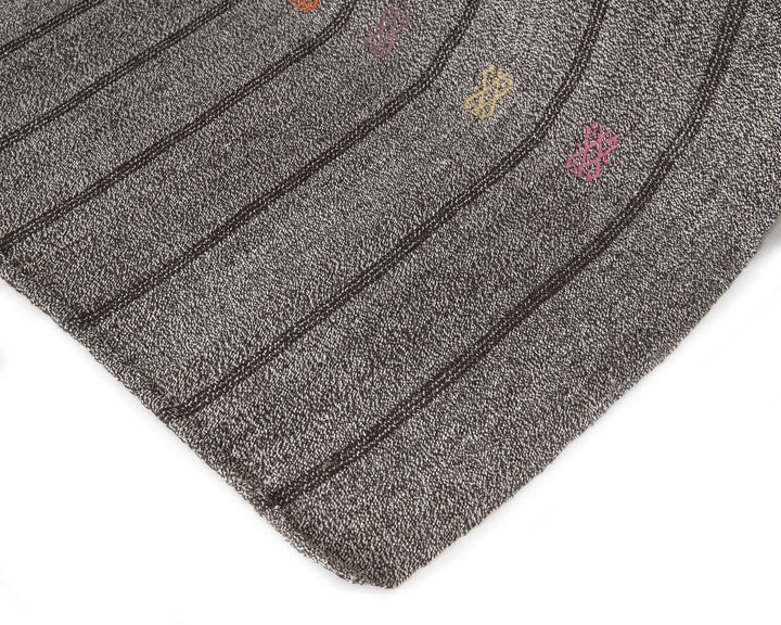 Gray Kilim Rug 6' 1" x 8' 4" | No. VR57790