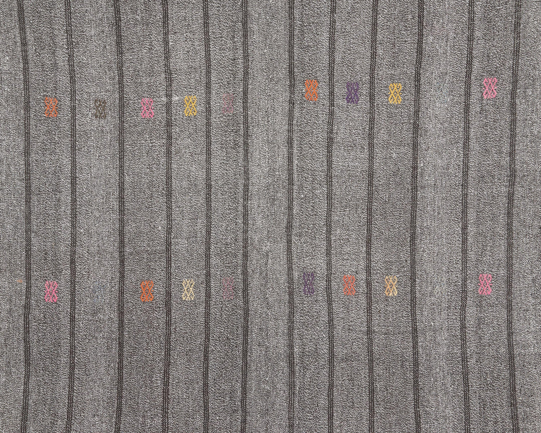 Gray Kilim Rug 6' 1" x 8' 4" | No. VR57790