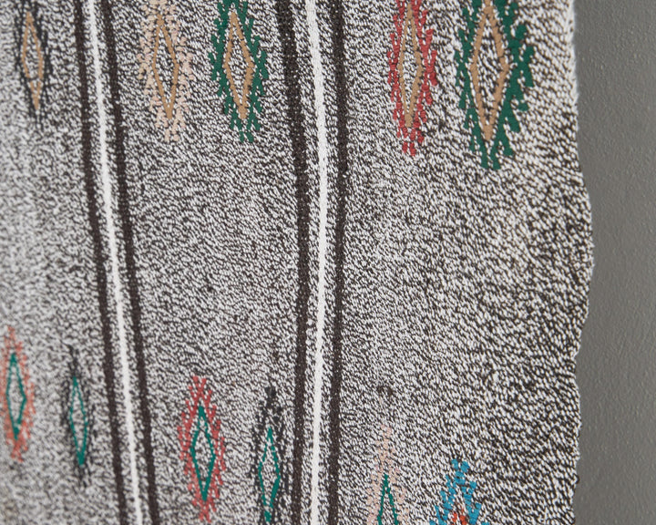 Gray Kilim Rug 6' 1" x 9' | No. VR76286
