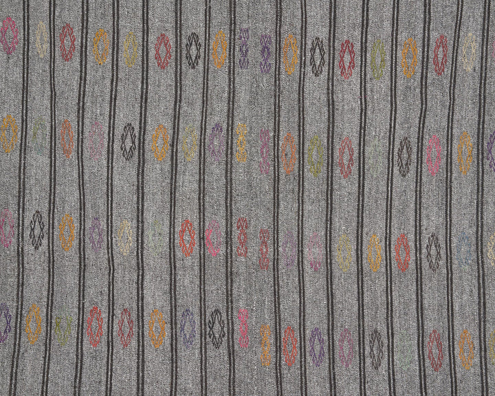 Gray Kilim Rug 6' 3" x 7' 9" | No. VR66919