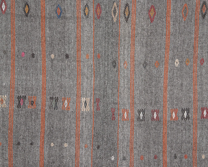 Gray Kilim Rug 5' 7" x 9' 2" | No. VR43830
