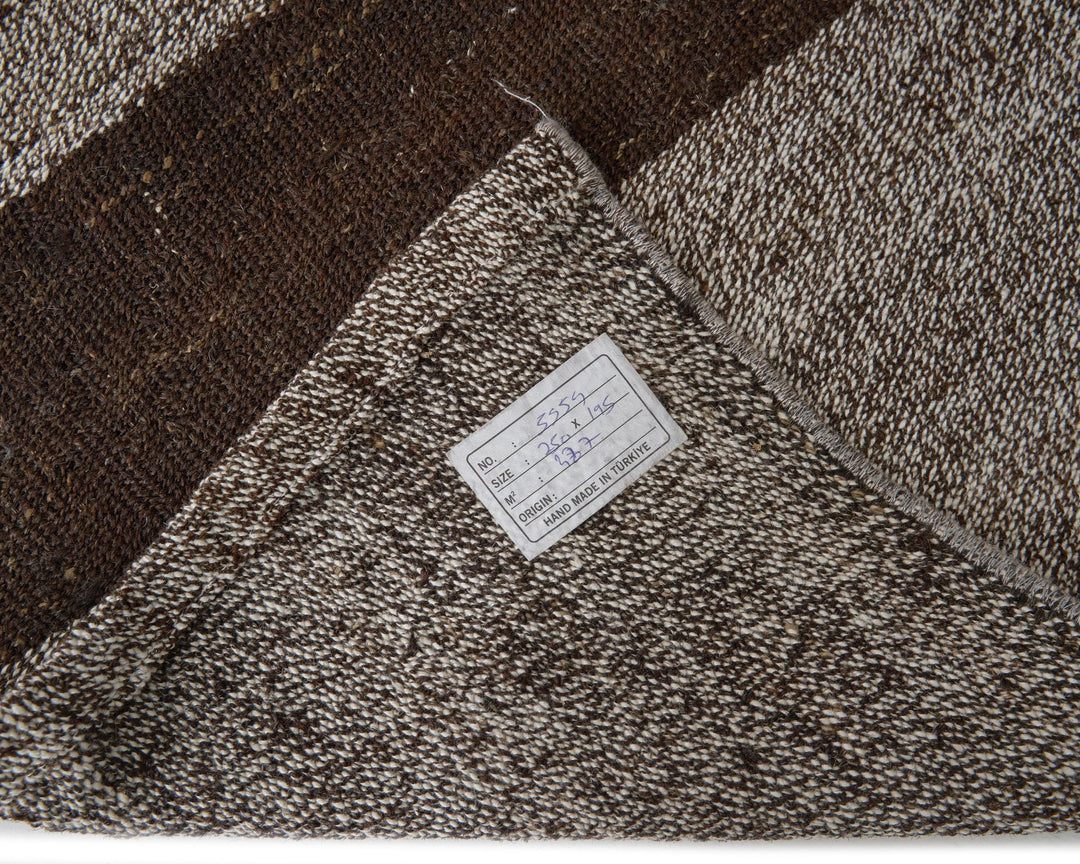 Black Kilim Rug 6' 5" x 8' 2" | No. VR72833