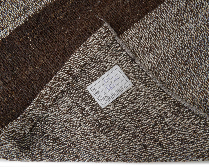 Black Kilim Rug 6' 5" x 8' 2" | No. VR72833