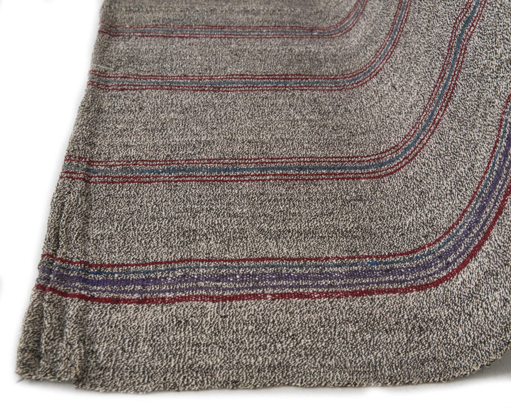 Gray Kilim Rug 6' 1" x 7' 10" | No. VR31422