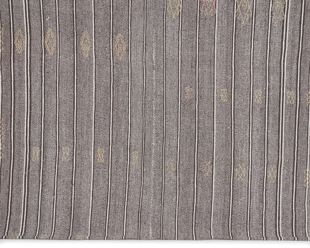 Gray Kilim Rug 5' 7" x 6' 8" | No. VR55564