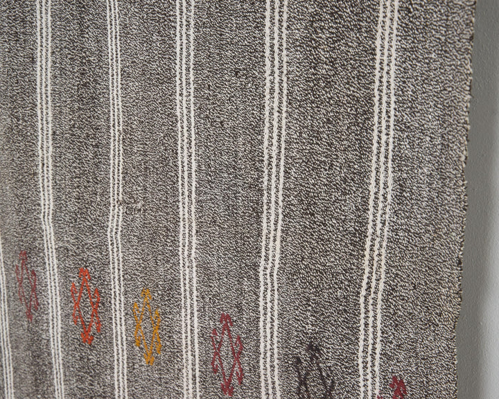 Gray Kilim Rug 6' 2" x 7' 3" | No. VR97496