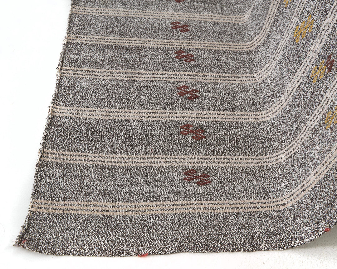 Gray Kilim Rug 6' 11" x 8' 4" | No. VR58075