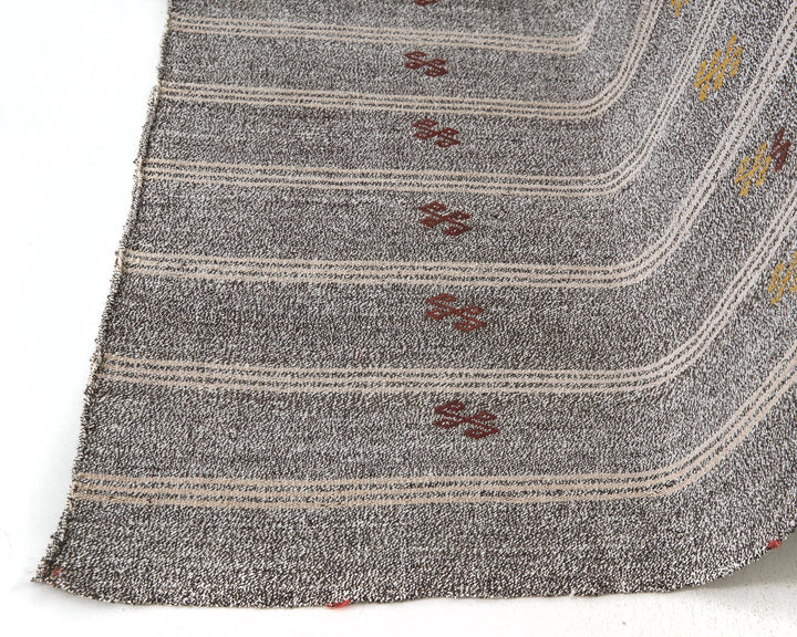 Gray Kilim Rug 6' 11" x 8' 4" | No. VR58075