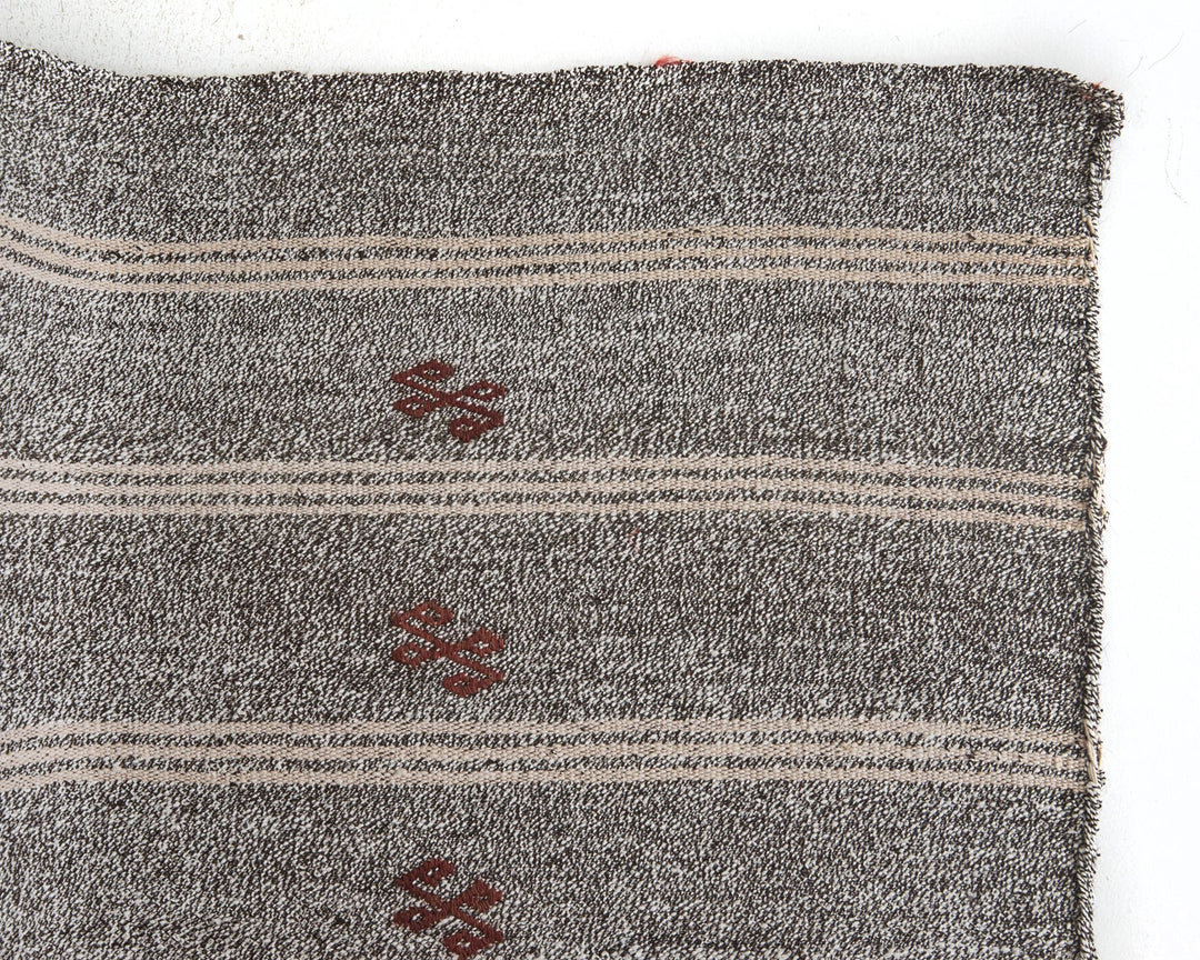 Gray Kilim Rug 6' 11" x 8' 4" | No. VR58075
