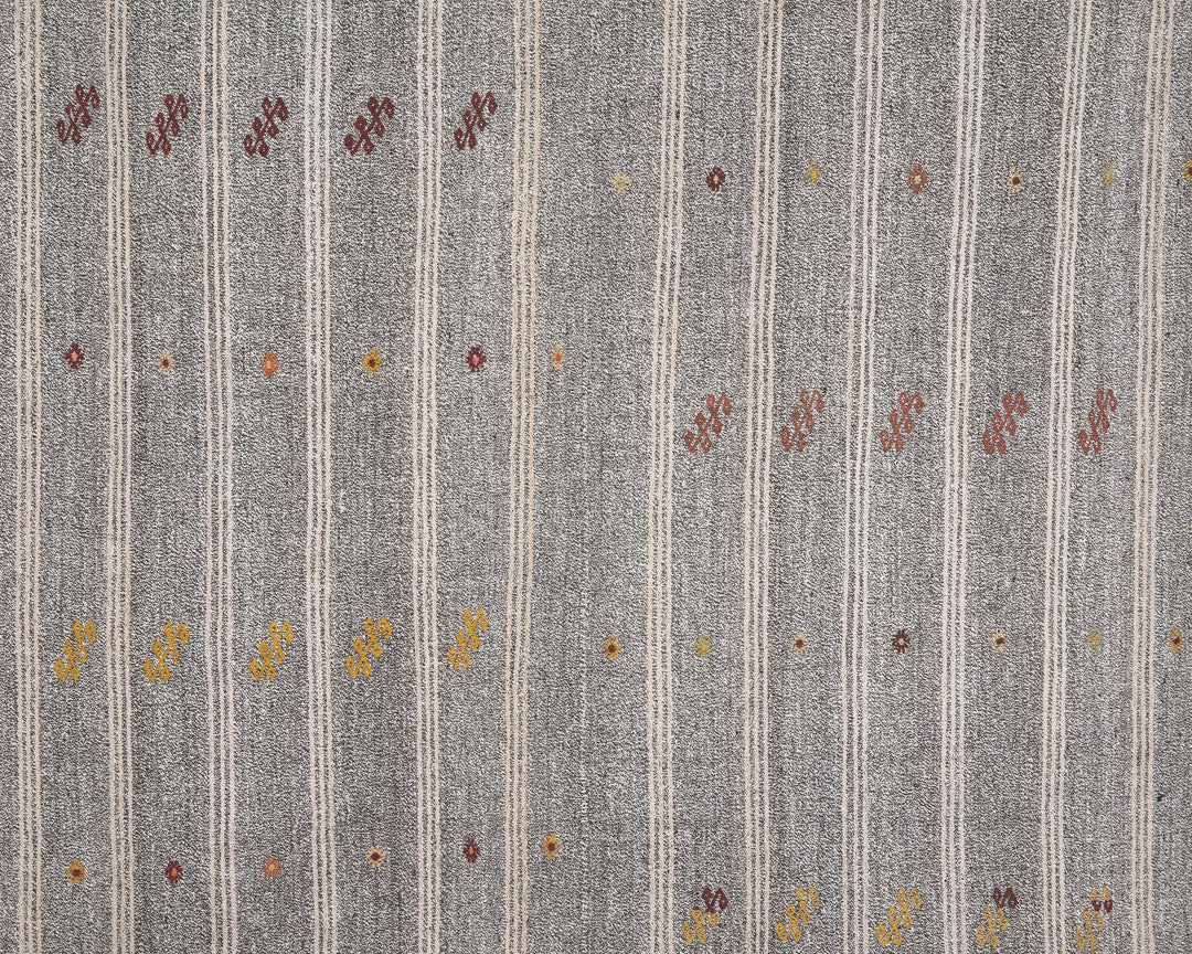 Gray Kilim Rug 6' 11" x 8' 4" | No. VR58075