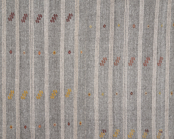 Gray Kilim Rug 6' 11" x 8' 4" | No. VR58075
