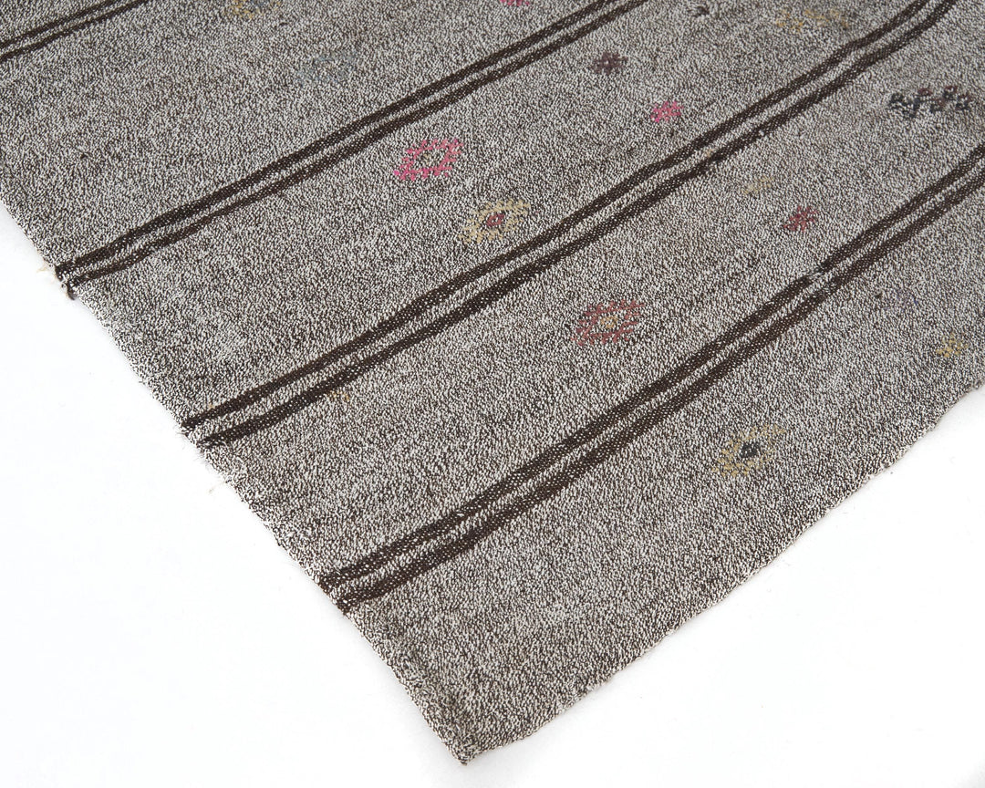 Gray Kilim Rug 6' x 9' 2" | No. VR99171