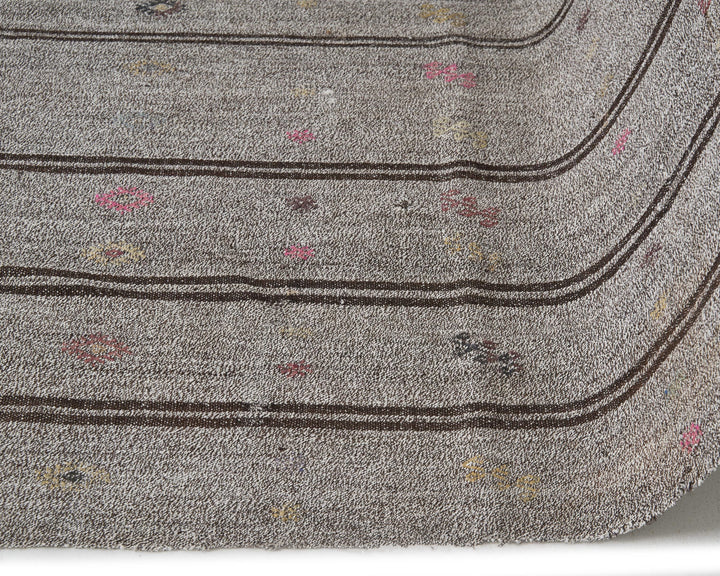 Gray Kilim Rug 6' x 9' 2" | No. VR99171