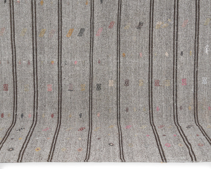 Gray Kilim Rug 6' x 9' 2" | No. VR99171